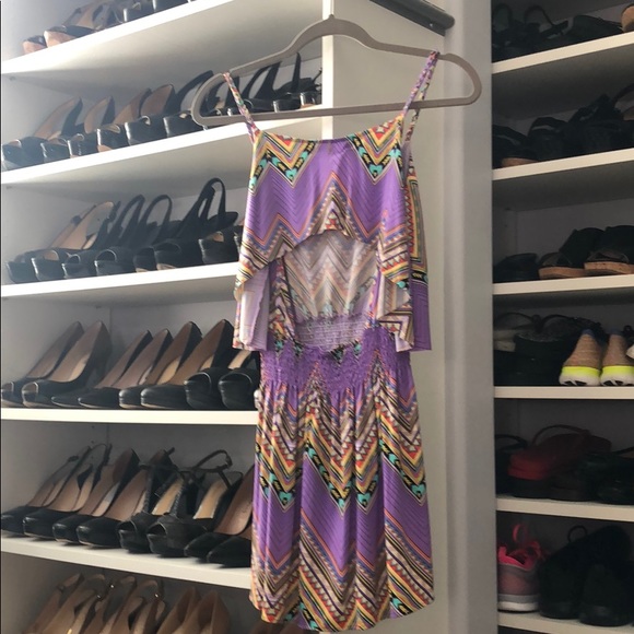 T Bags Los Angeles New Colorful Mini Dress - Picture 2 of 5